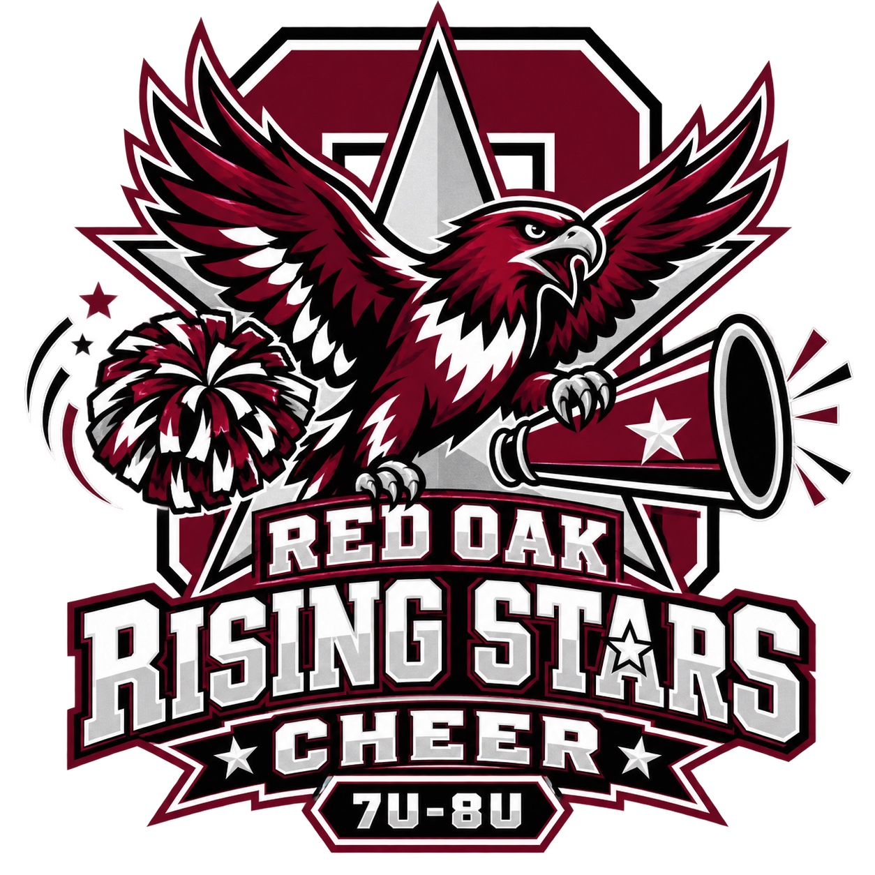 Rising Stars Red Oak cheer mark